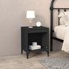 vidaXL Bedside Cabinet Black 40x35x50 cm