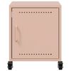 vidaXL Bedside Cabinets 2 pcs Pink 36x39x43.5 cm Steel