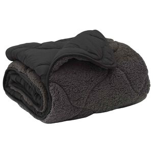 vidaXL Summer Duvet Quilted Anthracite 155 x 200 cm