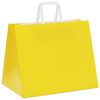 vidaXL Paper Bags 50 pcs with Handles Yellow 32x22x24 cm