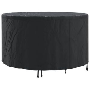 vidaXL Furniture Cover Black 157 x 157 x 71 cm 600D Oxford Fbric