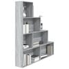 vidaXL Book Cabinet Grey Sonoma 155x24x160 cm