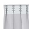 vidaXL Blackout Curtains with Rings 2 pcs Pale Grey 260 x 140 cm