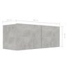 vidaXL 7 Piece TV Cabinet Set Concrete Grey Engineered Wood