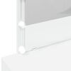 vidaXL Dressing Table with LED White 100x40x120 cm