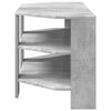 vidaXL Corner TV Cabinet Concrete Grey 102x40.5x45cm Engineered Wood