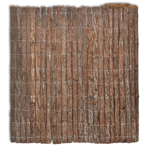 vidaXL Bark Fence 400x170 cm