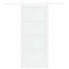 vidaXL Sliding Door ORKDAL White 93 x 211 cm Solid Pine Wood