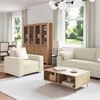vidaXL Sofa 2 pcs Beige Linen