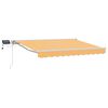 vidaXL Manual Awning Frame with LEDs Sand 3 x 2 m