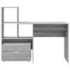 vidaXL Desk Grey Sonoma 131.5 x 50 x 106.5 cm Engineered Wood