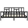 vidaXL Bed Frame without Mattress Black 200x200 cm Solid Wood Pine