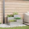 vidaXL Garden Planter Silver 80 x 80 x 60 cm Galvanised steel