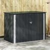 vidaXL Garden Storage Box Black 151.5 x 82 x 110.5 cm Steel