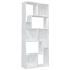 vidaXL Book Cabinet | High gloss white | Engineered wood | Medium | Book Cabinet