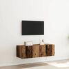 vidaXL TV Wall Cabinet 2 pcs Old Wood 100 x 35 x 31 cm Engineered Wood