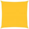 vidaXL Sunshade Sail 160 g/m&sup2; Square Yellow 4.5x4.5 m HDPE