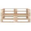 vidaXL Garden Pallet Sofa 2-Seater Wood