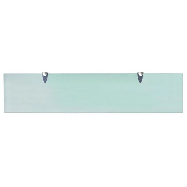 vidaXL Floating Shelves 2 pcs Glass 90x20 cm 8 mm