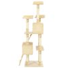 vidaXL Cat Tree with Sisal Scratching Posts 170 cm Beige
