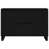 vidaXL Sideboard Black Oak 101.5 x 35 x 70 cm Engineered Wood