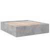vidaXL Bed Frame without Mattress Concrete Grey 200x200 cm