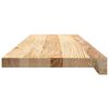 vidaXL Stair Treads 2 pcs Untreated 80x25x2 cm Solid Wood Oak