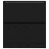 vidaXL Shoe Cabinet Black Oak 80 x 21 x 87.5 cm Engineered Wood