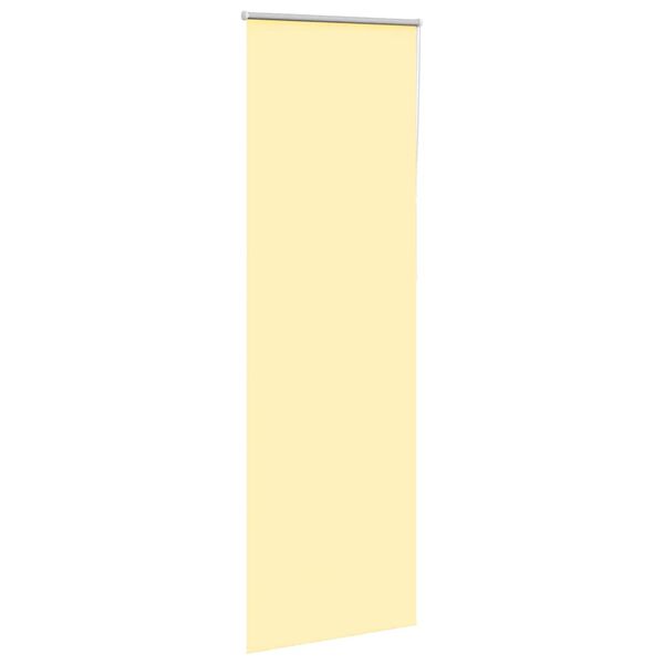 vidaXL Roller Blind Blackout Yellow 75x210 cm Fabric Width 70.7 cm Polyester