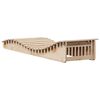 vidaXL Sun Lounger 205x60x31.5 cm Solid Wood Pine