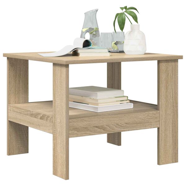 vidaXL Coffee Table Sonoma Oak 57 x 55 x 45 cm Engineered Wood