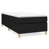 vidaXL Box Spring Bed Frame Black 80x200 cm Fabric