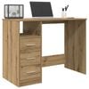 vidaXL Desk Artisan Oak 102x76x50 cm Engineered Wood