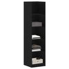 vidaXL Wardrobe with Shelf Black Oak 50 x 50 x 200 cm Engineered Wood