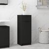 vidaXL Bathroom Cabinet Black 32x34x90 cm Engineered Wood