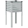 vidaXL Garden Planter 45x45x88 cm Galvanised Steel