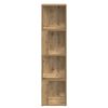 vidaXL Corner Cabinet Artisan Oak 33x33x132 cm Engineered Wood