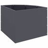 vidaXL Corner Planter Anthracite 45 x 45 x 35 cm Steel