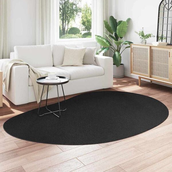 vidaXL Carpet Folding HUARTE Black 160 x 230 cm Polyester