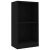 vidaXL Bookcase Black 40x24x75 cm Engineered Wood