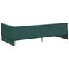 vidaXL Corner Bed Frame Dark Green 90 cm x 190 cm Velvet