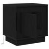 vidaXL Bedside Cabinet Black 44 x 34.5 x 45 cm Engineered Wood