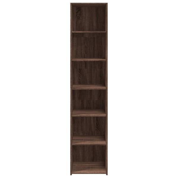 vidaXL Highboard Brown Oak 40x41x185 cm Engineered Wood