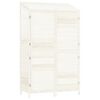 vidaXL Garden Shed White 102x52x174.5 cm Solid Wood Fir