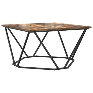 vidaXL Coffee Table Smoked Oak 80 x 80 x 45 cm