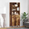 vidaXL Highboard Old Wood 69.5 x 34 x 180 cm Engineered Wood