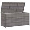 vidaXL Garden Storage Box Grey 120x50x60 cm Poly Rattan