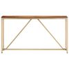 vidaXL Console Table 140x35x76 cm Solid Sheesham Wood