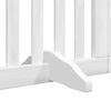 vidaXL Dog Gate with Door Foldable 15 Panels White 750 cm Poplar Wood