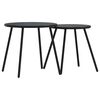 vidaXL Garden Dining Set 5 pcs Black Steel